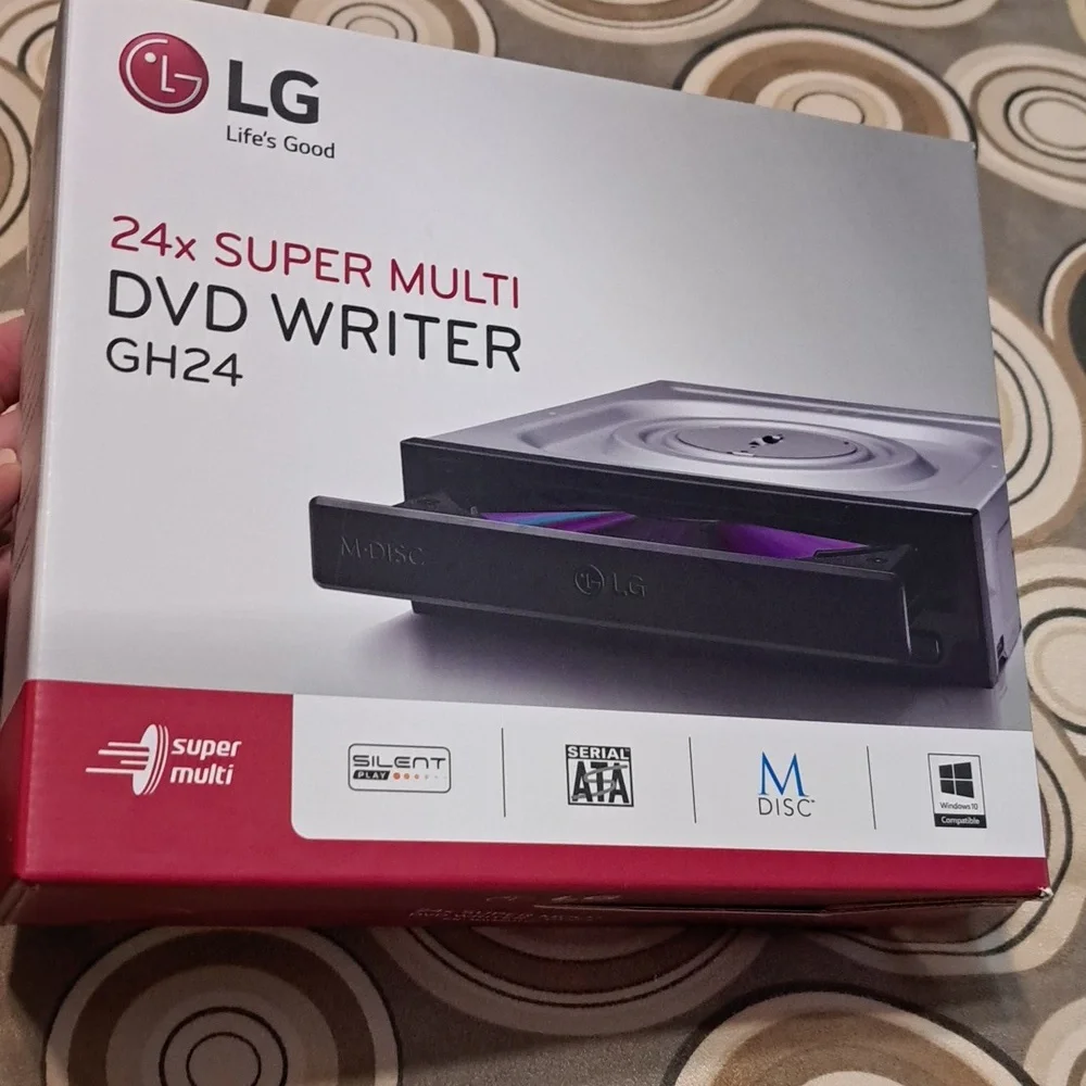 LG. DVD WRITER. GH24. 24×SUPER MULTI.